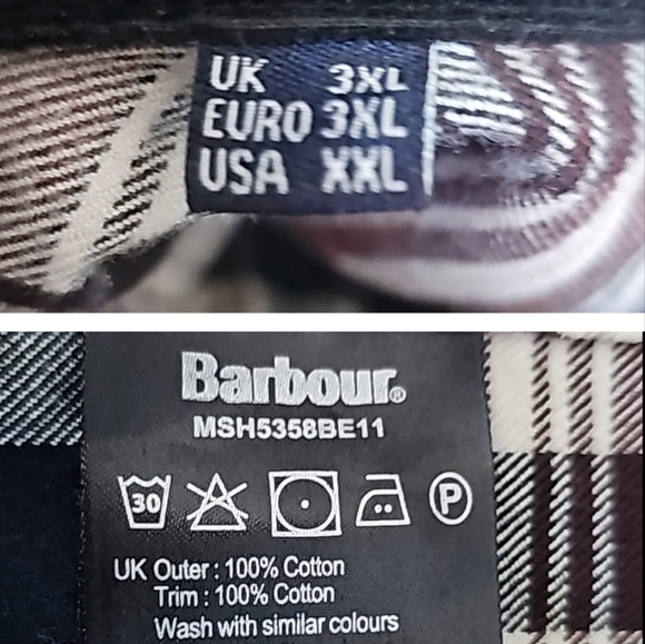 Barbour Mens Shieldton Tailored Button Down Shirt Size XXL - Picture 13 of 14